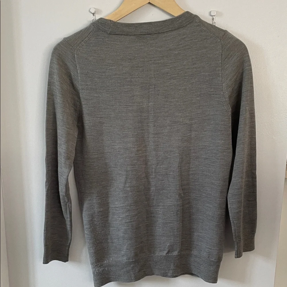 J. Crew Classic Gray Crew Neck Sweater women size small